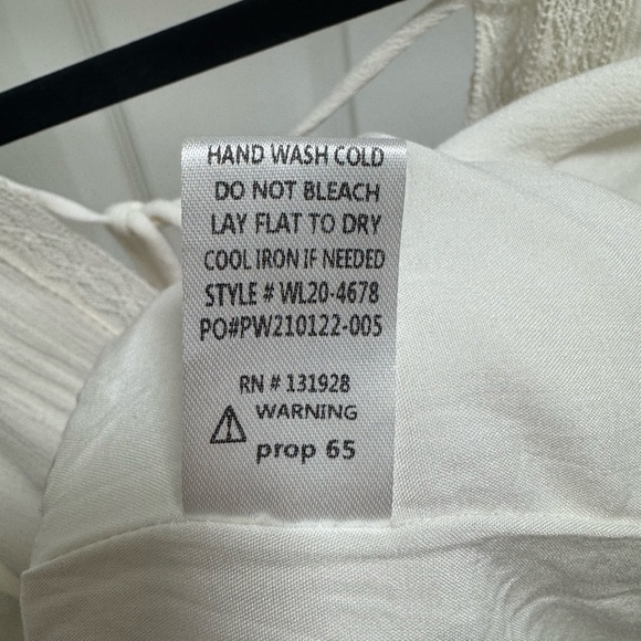 Wishlist Apparel White Boho Lace Trim Tank - Picture 5 of 5
